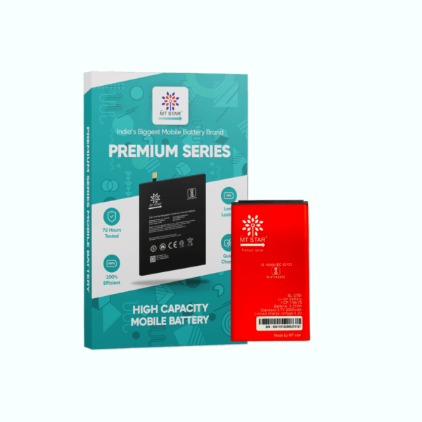 Image of BL25Bi Itel phone battery with MT Star Premium Series box.