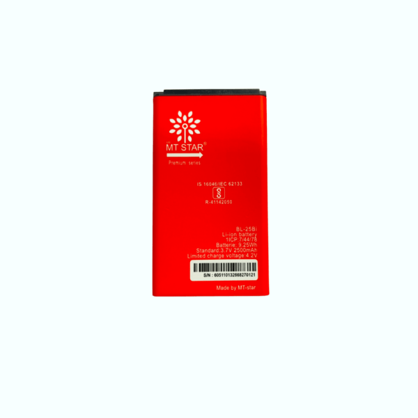 Image of BL25Bi Itel phone battery.
