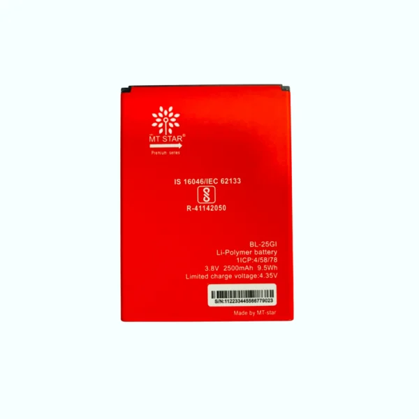 Image of BL25Gi Itel phone battery.