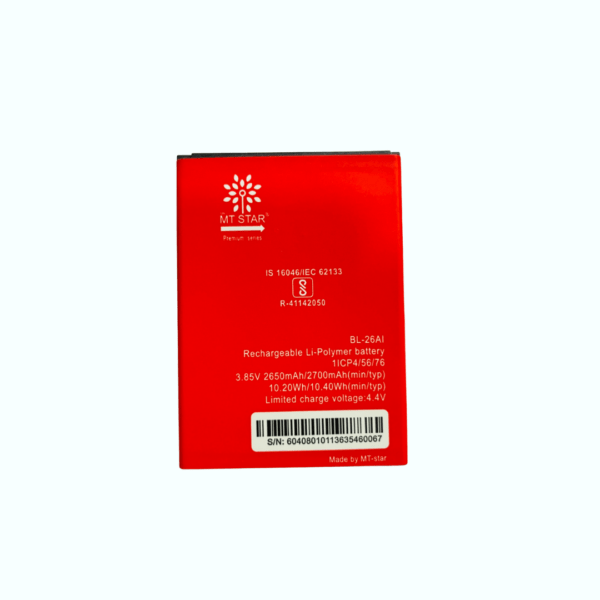Image of BL26Ai Itel A45 phone battery.