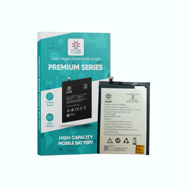 Image of Gionee A1 LITE, Gionee A1 Lite phone battery with MT Star Premium Series box.