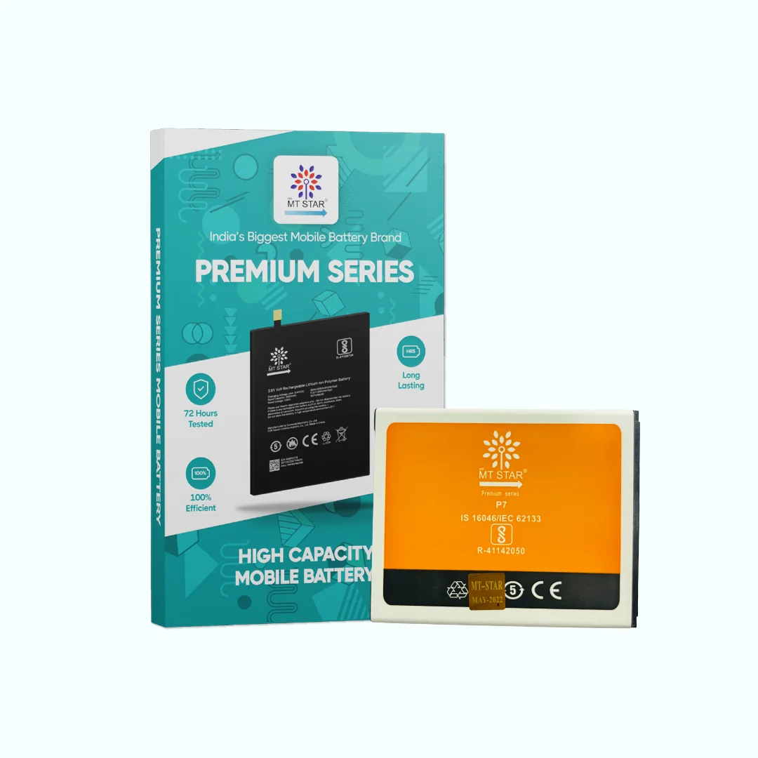 Image of Gionee P7, Gionee P7 phone battery with MT Star Premium Series box.