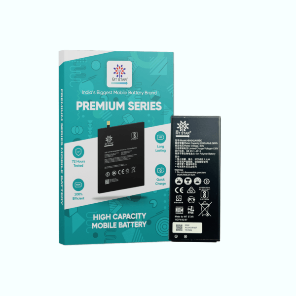 Image of HB4342A1RBC Honor 4A/5A phone battery with MT Star Premium Series box.