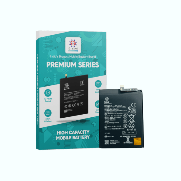 Image of Honor P10 Lite/P20 Lite/9N/5C smartphone battery with MT Star Premium Series box.