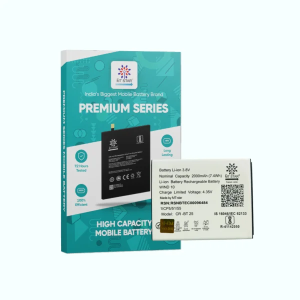 Image of LYF WIND 10, LYF WIND 10 phone battery with MT Star Premium Series box.