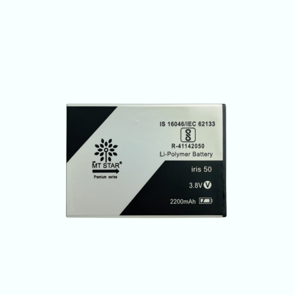 Image of Lava Iris 50 smartphone battery.