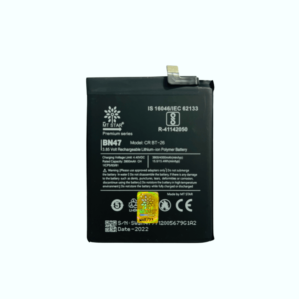 Image of BN47 MI 6 PRO phone battery.