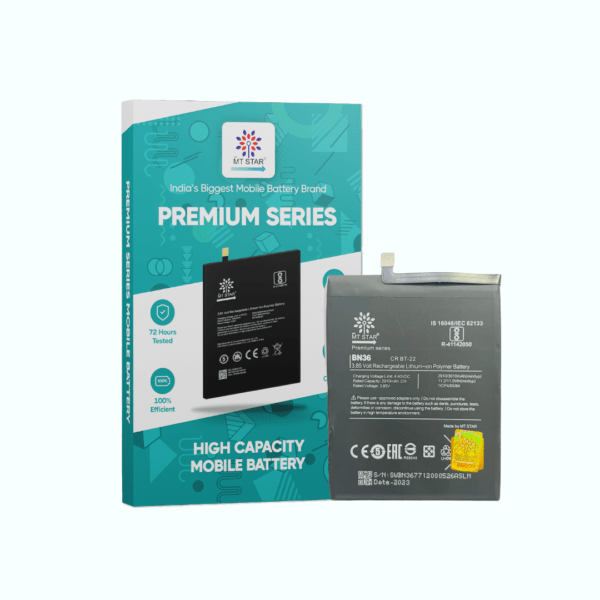 Image of BP42 MI A2/6X phone battery with MT Star Premium Series box.