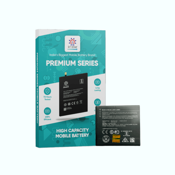 Image of BV-5V Nokia 1 phone battery with MT Star Premium Series box.