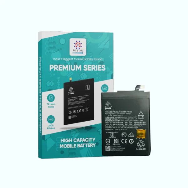 Image of HE338 Nokia 2 phone battery with MT Star Premium Series box.